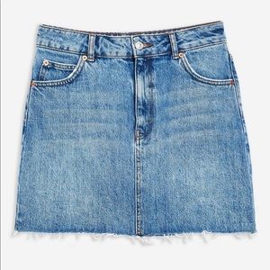 Topshop Denim Mini Skirt